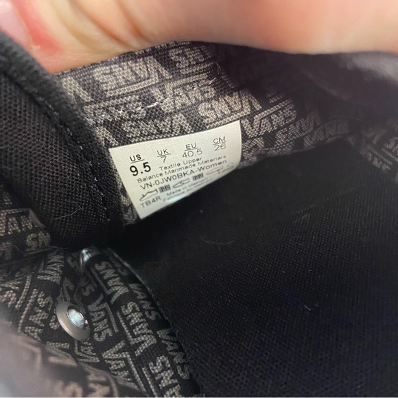 Vans Atwood womens size 9.5 shoes black canvas low top skate sneakers - Picture 8 of 8